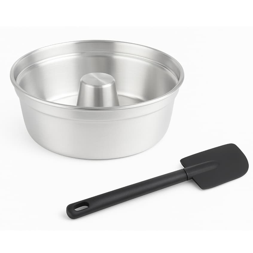 Forma para Bolo 30 cm com Espátula – Alumínio Resistente Ideal Para Bolos, Pudins e Tortas