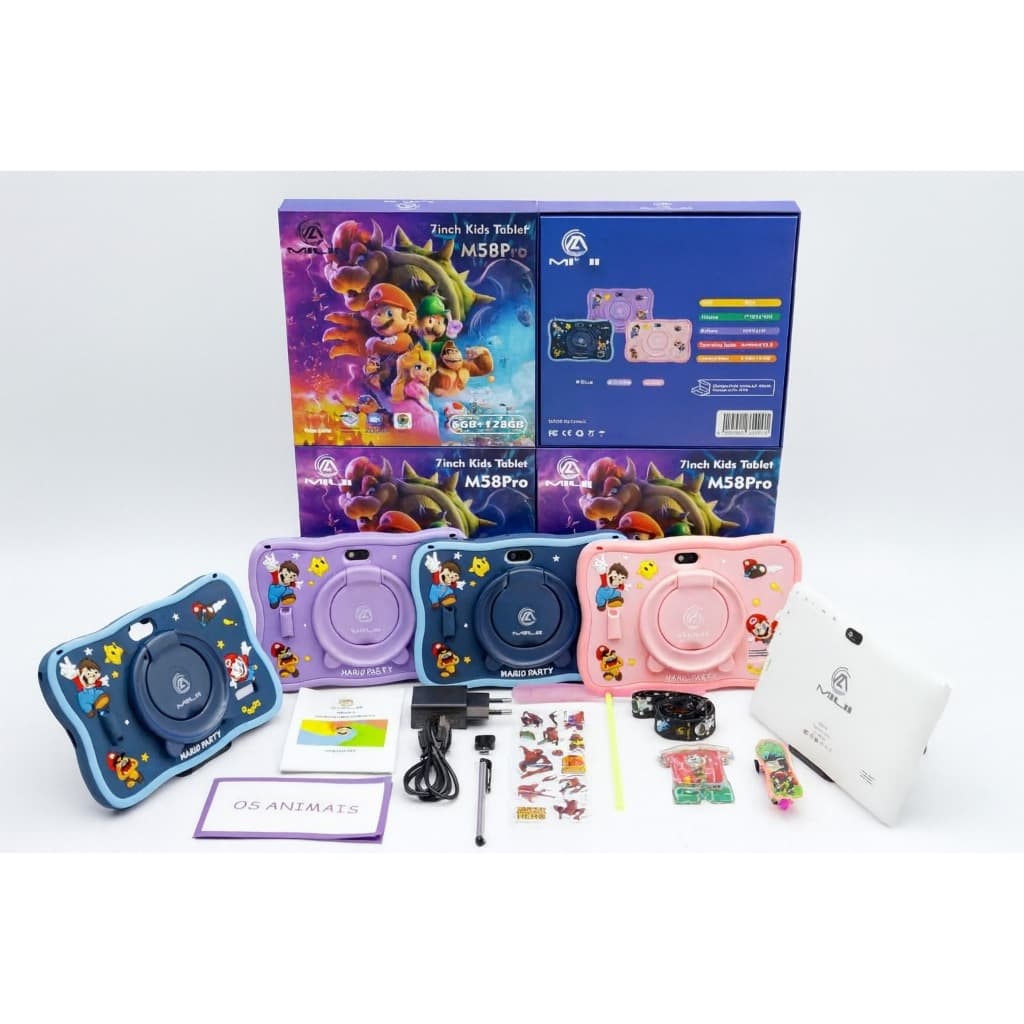 Tablet Infantil Kids 7 Polegadas 6gb Ram 128gb Wi-fi M58pro