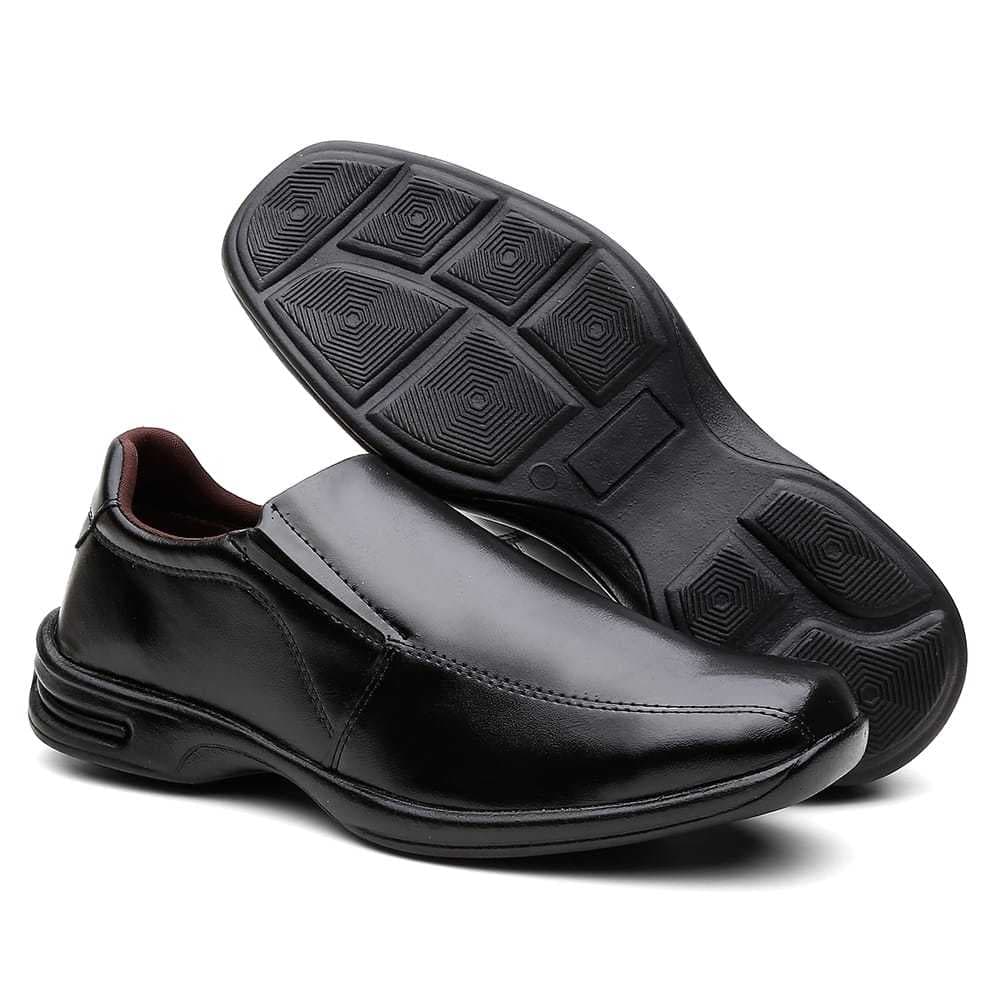 Sapato Confort Masculino Estilo Elegante Calço Pratico Sem Cadarço Solado Antiderrapante