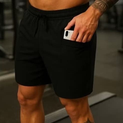 Bermuda Short Termico Dryfit com Compressão Corrida Caminhada e outros Esportes com Bolso Interno