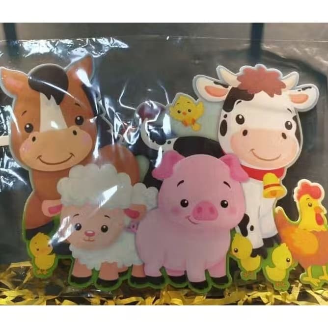 Painel Decorativo Fazendinha em EVA 43 x 30 cm – Festa Infantil & Aniversário