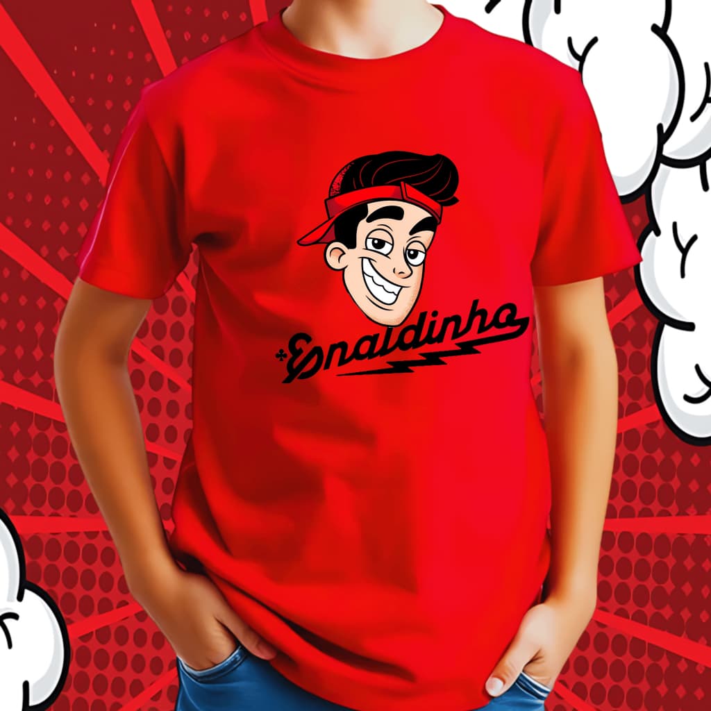Camiseta Enaldinho Infantil Youtuber Gamer Jogos 100% Algodão