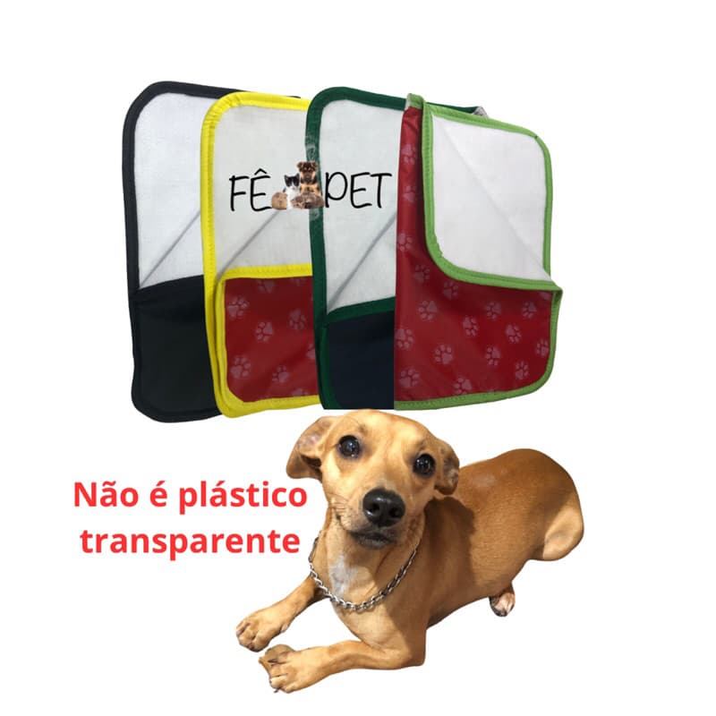 kit 4 tapetes higienico gramatura 170 grs. 35x 49 cores variadas - Fê Pet