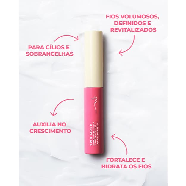 Sérum 2x1 para Cílios e Sobrancelhas Two Much Natalia Beauty by Ruby Rose
