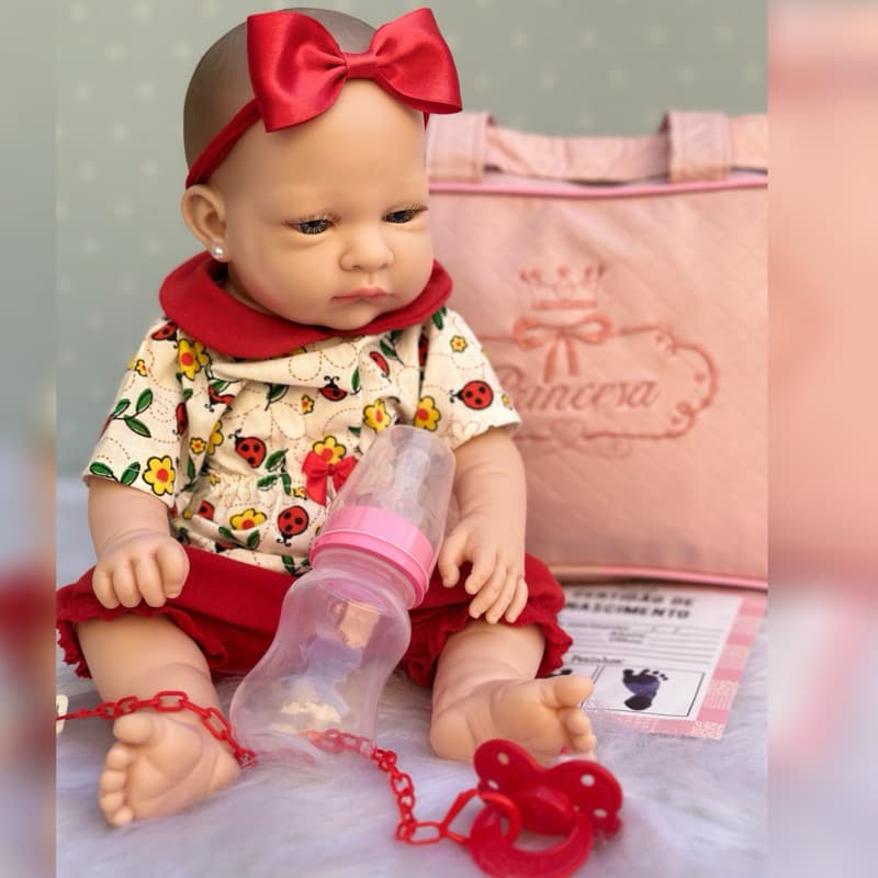 Kit Boneca Completa l Bebê Reborn Promoção Brinquedo dia das crianças