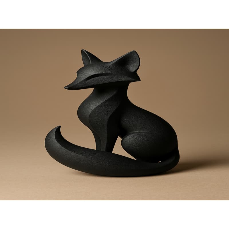 Escultura de Raposa - Decoração para Casa