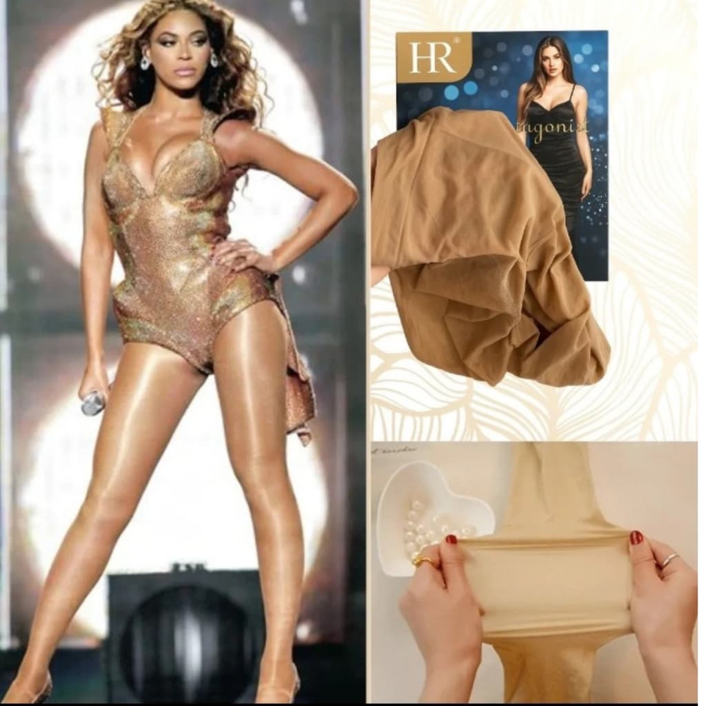 Meia Calça Beyonce Ouro Anti Celulite 70d Importada Linha Luxo