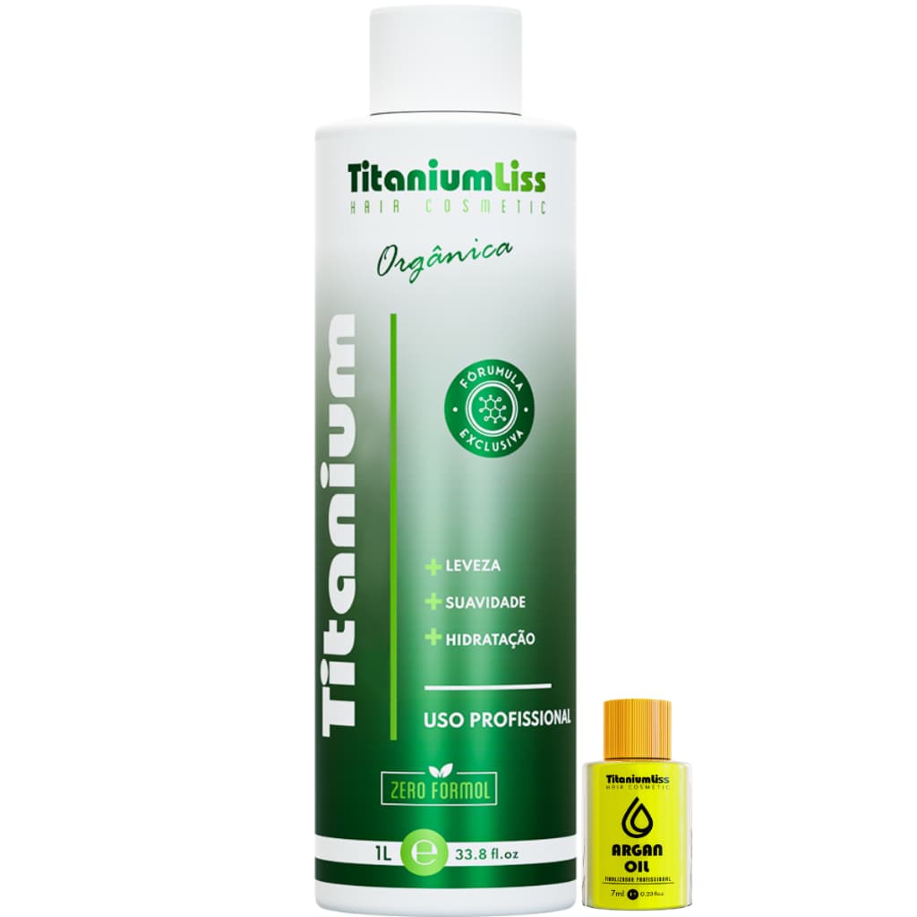 Progressiva Semi Definitiva Sem Formol  Titanium Liss + Argan