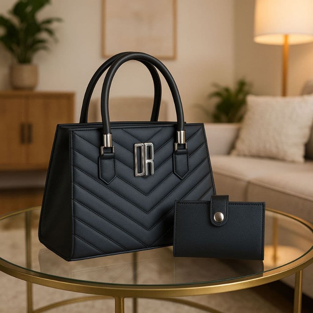 Bolsa Média Feminina De Ombro Transversal Espaçosa Casual + Carteira Porta Cartão Qualidade Premium