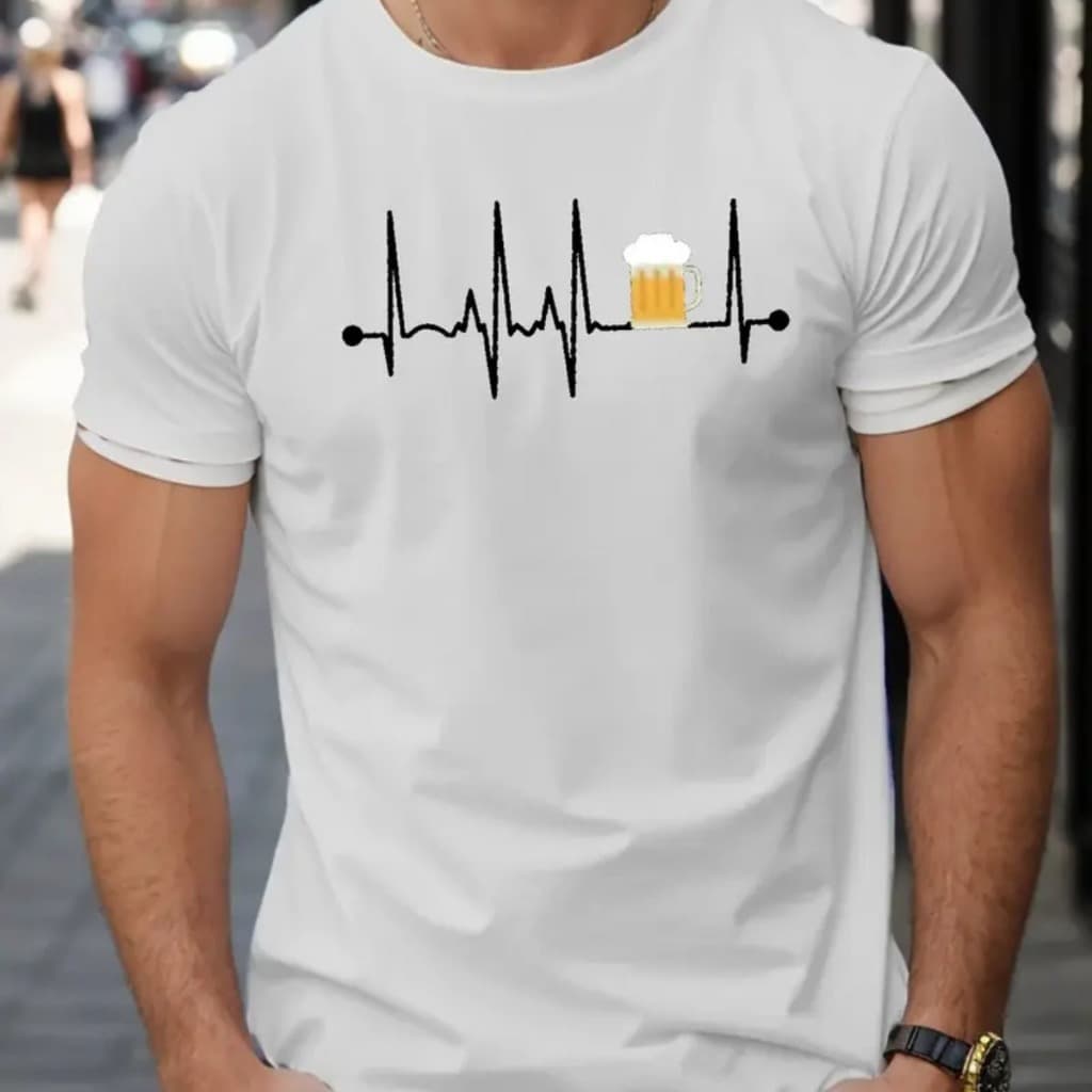 Camiseta Masculina 30.1 Classico Manga Curta 100% Algodao Estampada Blusa Lançamento Malha Premium