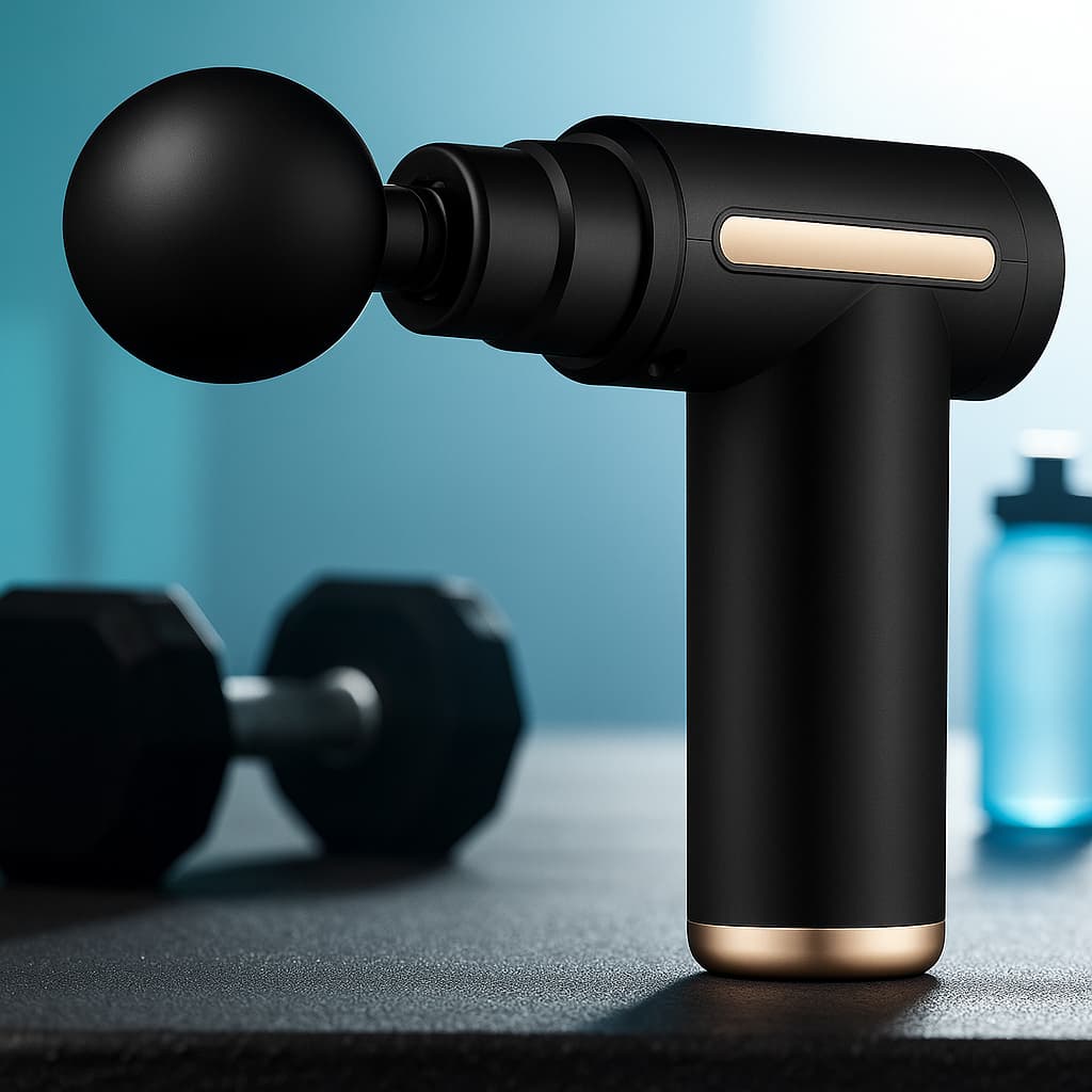 Massageador Muscular Portátil 4 Cabeças Portátil Alívio Rápido de Dores  Alta Potência Recarregável