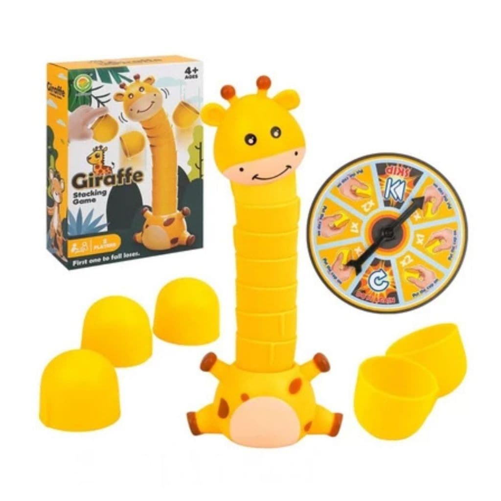 Jogo Brinquedo Infantil Girafa Com Roleta Equilíbrio Dia Das Crianças Envio Imediato