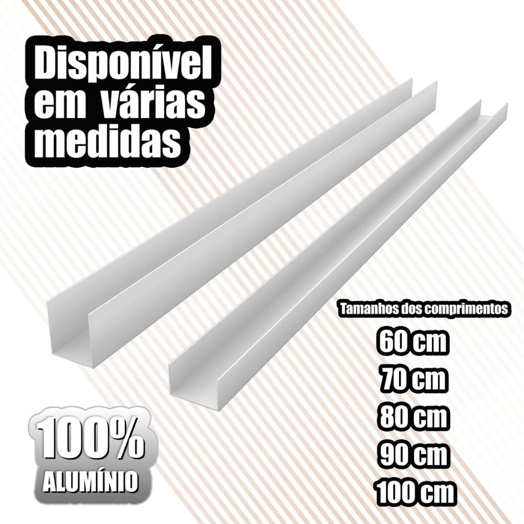 Protetor De Porta Aluminio Vedação Anti-Inchaço Veda Porta 2,7cm Facilit