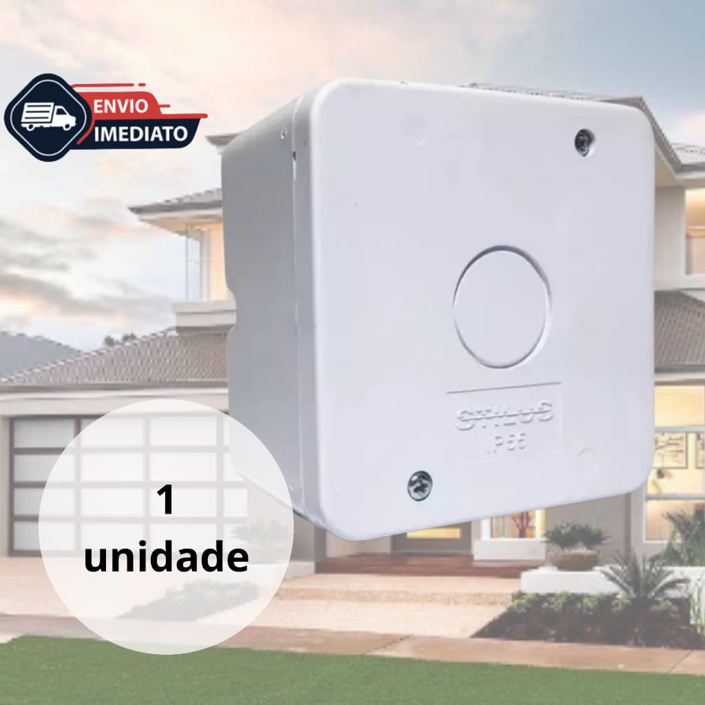 Caixa Plastica Organizadora p/ Camera Cftv C/ Parafuso e Vedação Stilus