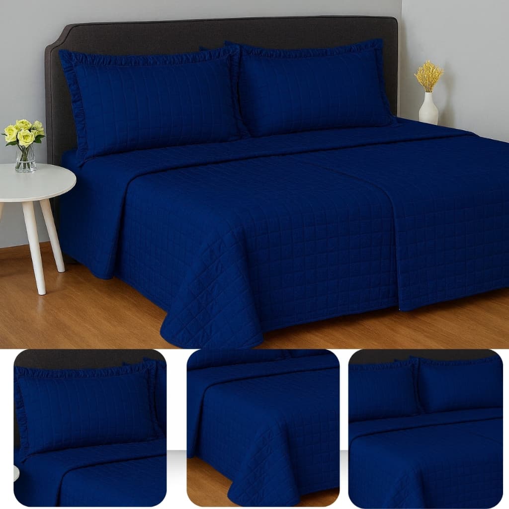 Cobre Leito 3 Peças King Size/Queen Size/Casal Padrão/Solteiro Todo Matelado Toque Macio
