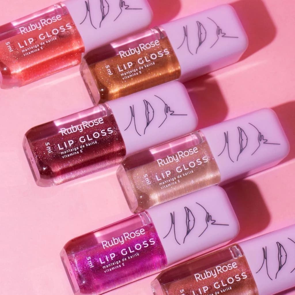 Ruby Rose Lip Gloss Glitter 5ml