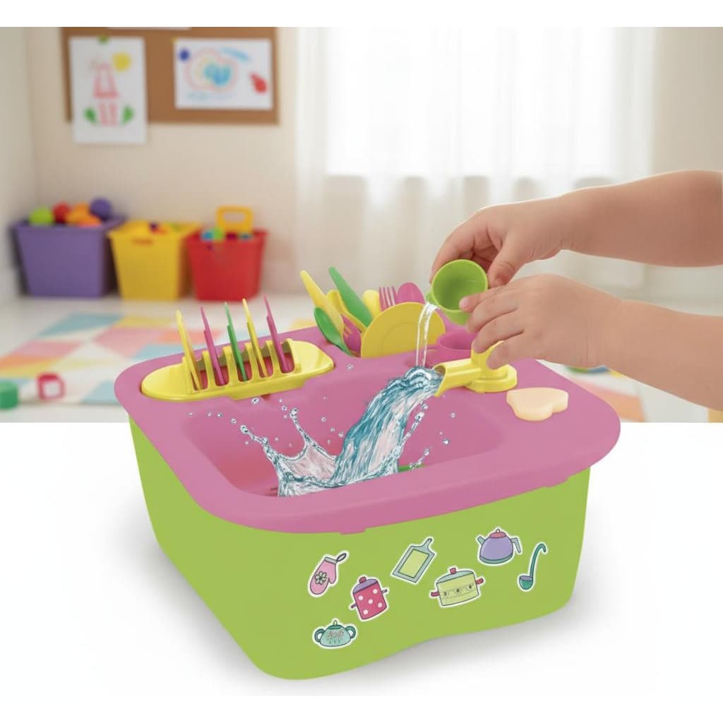 BRINQUEDO ACQUA BRINK COM ACESSÓRIOS PIA BRINQUEDO HOMEPLAY SAI ÁGUA DE VERDADE