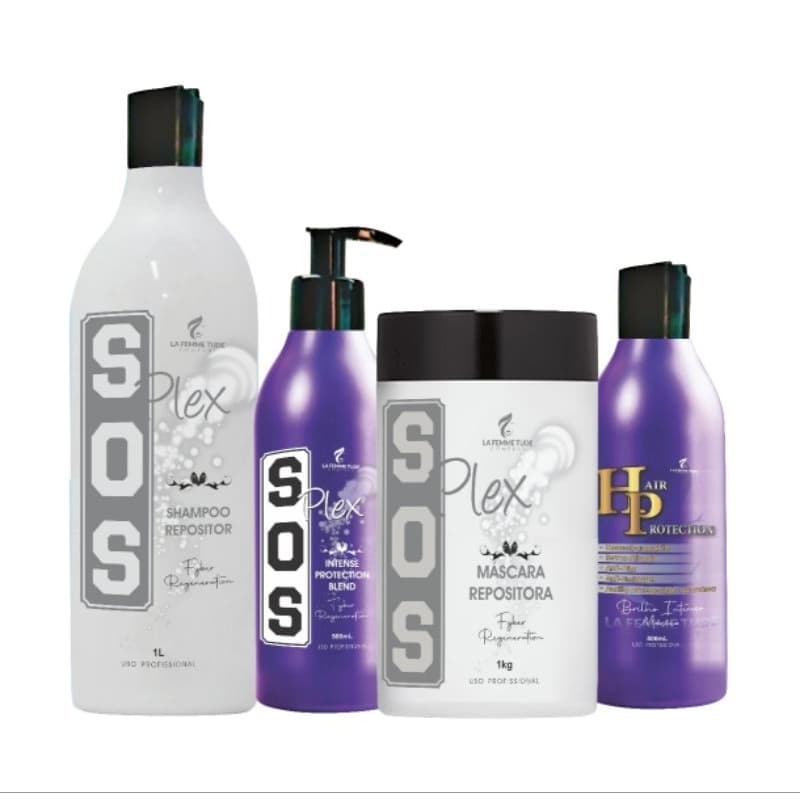 kit Cauterização Profissional S.O.S. Plex, Reconstrução capilar