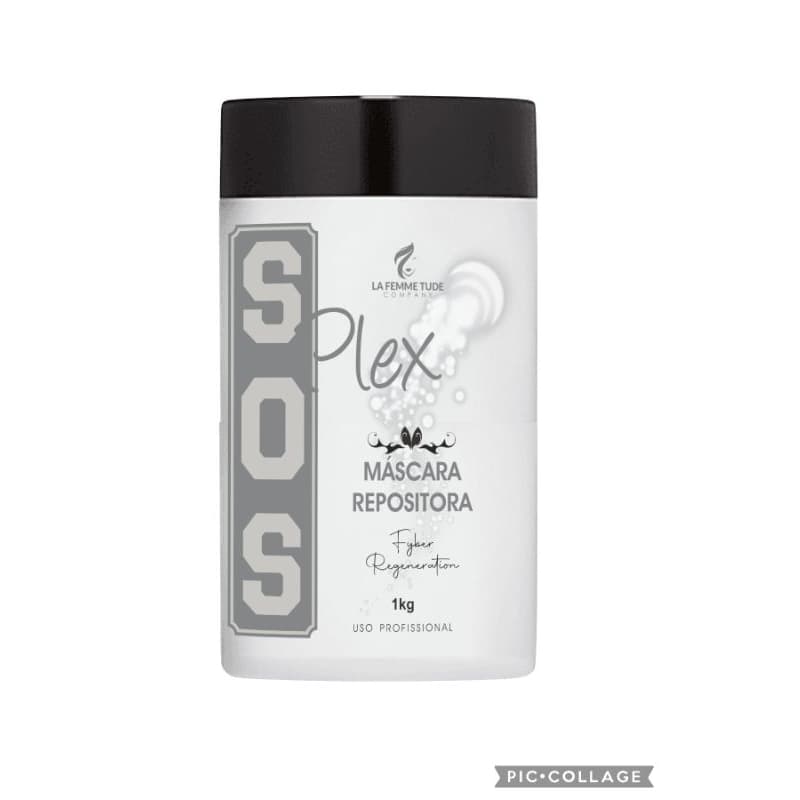 Máscara S.O.S. Plex, Profissional 1Kg. Reconstrução capilar