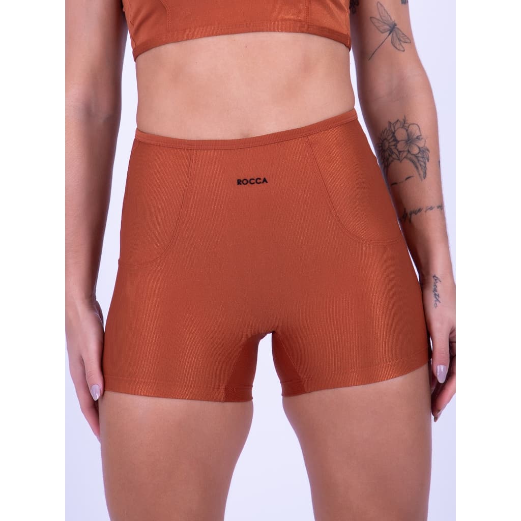 Short Feminino de Poliamida Forma Fit