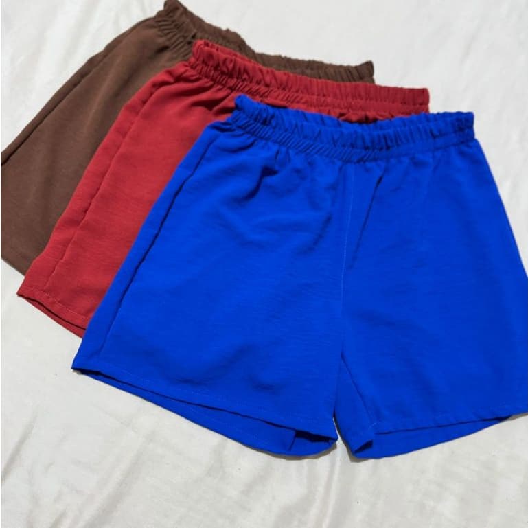 Kit de 3 Short Feminino Casual - Poliéster - Conforto para o Dia a Dia  P- M-G