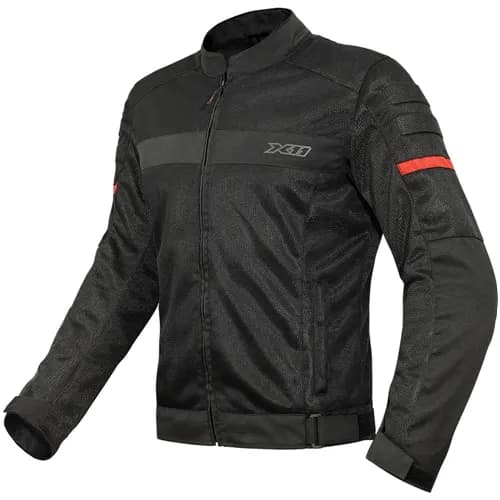 Jaqueta X11 Super Air Masculina Ventilada Verão Motoqueiro Motoboy Trabalho Proteções Rígidas