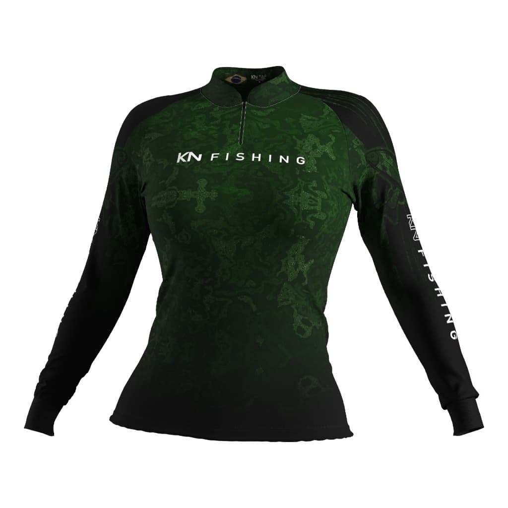 Camiseta de Pesca Camuflada DRY SOFT Proteção Solar UV50 Feminina