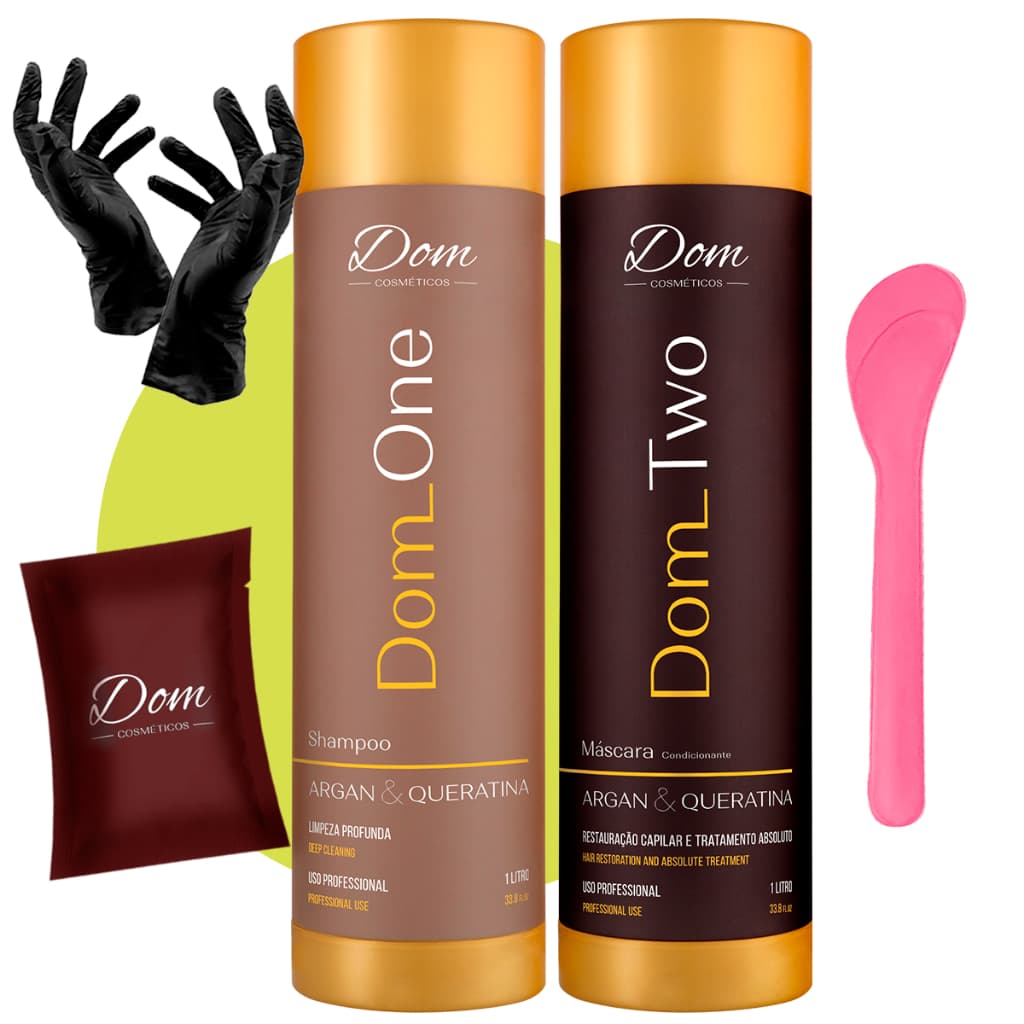 Escova Progressiva Dom Formula Original Ativo + Brinde