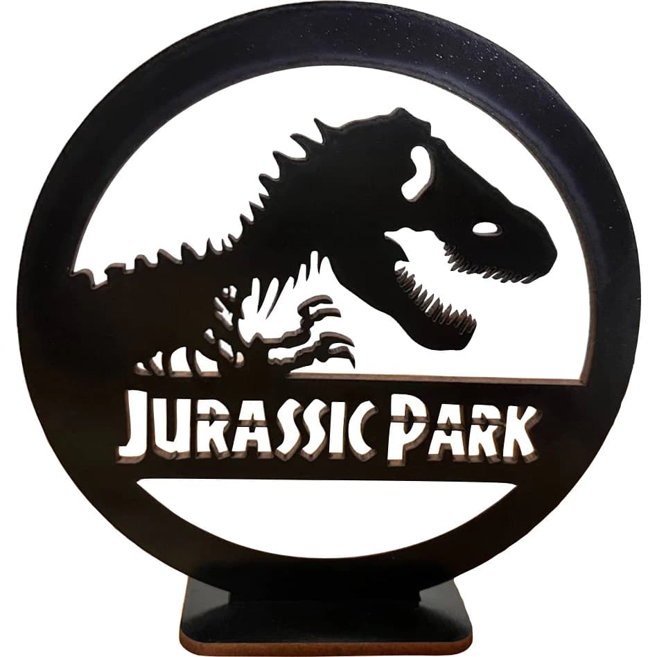 Totem Jurassic Park Centro de mesa Dinossauro Jurassic MDF