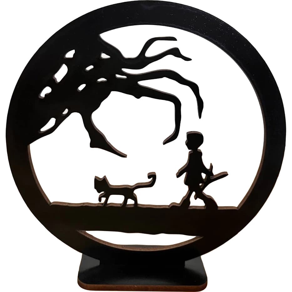 Totem Coraline e o Mundo Secreto Centro de mesa Coraline MDF