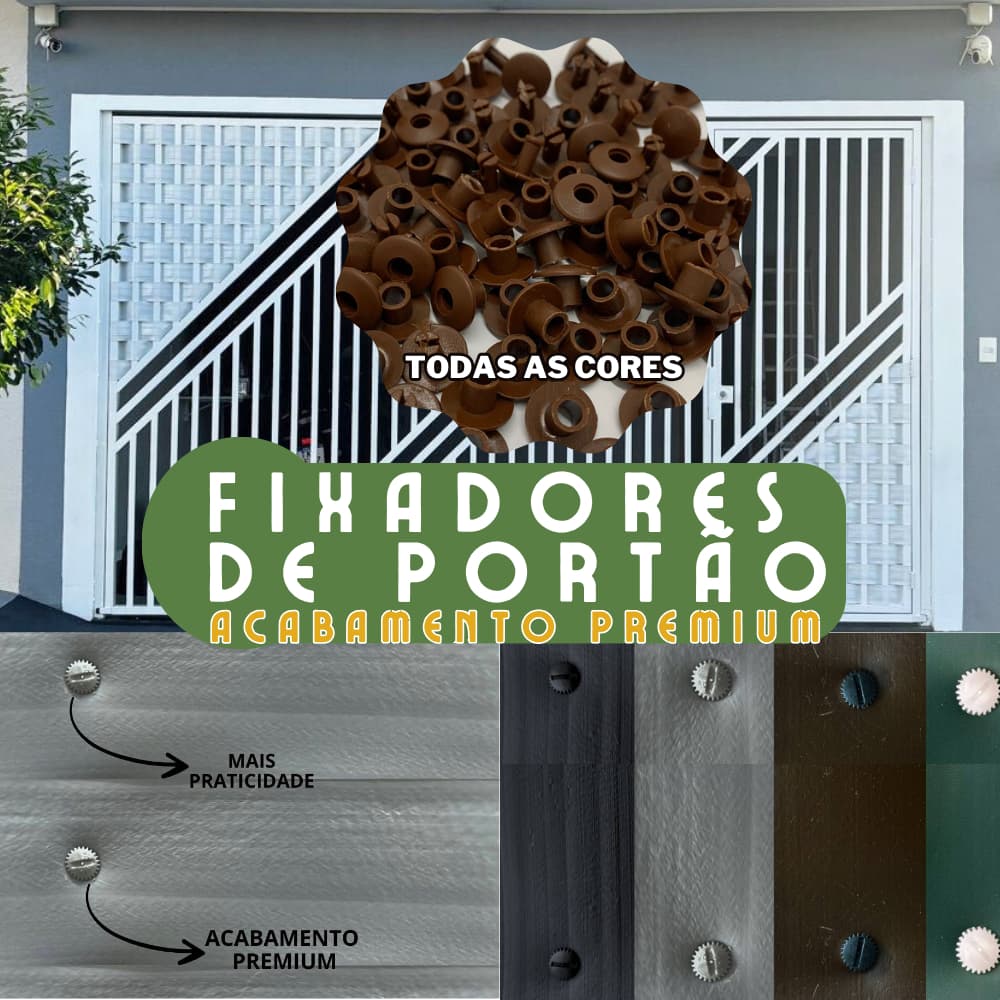 20 Fixadores para Protetor de portão