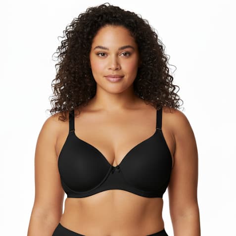 Sutiã Plus Size com Bojo e Aro Reforçado Alça Regulável Alta Sustentação Confortável Edumara
