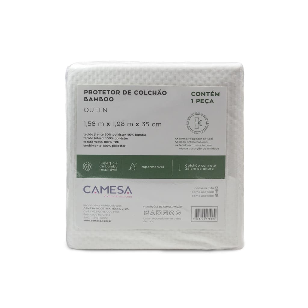 Protetor De Colchão Bamboo Blend Impermeável - Camesa