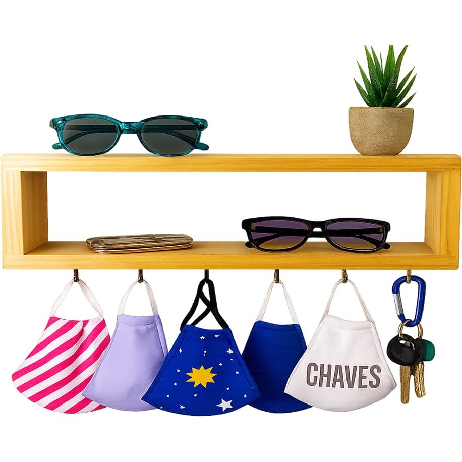 Nicho Em Madeira Pinus Estilo Escandinavo Decoração Minimalistai