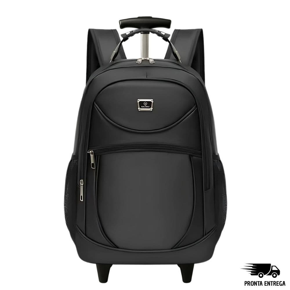 Mochila Carrinho Reforçada 40L Cabo de Aço para Notebook Escolar e Trabalho