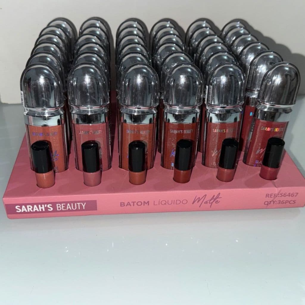 Kit com 2 - Batom Líquido Efeito Matte - Sarah's Beauty | Envio Imediato | Estilo Kiko | Ótima fixação