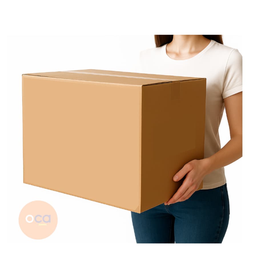 Kit 5 Caixas de Papelão Seminova Grande Mudança 60x40x50 Embalagem Transporte Mudanças