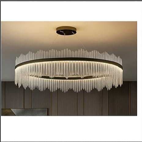Lustre Cristal Redondo Led 3200k 60w -Iluminação - decoração - Fonte do Led