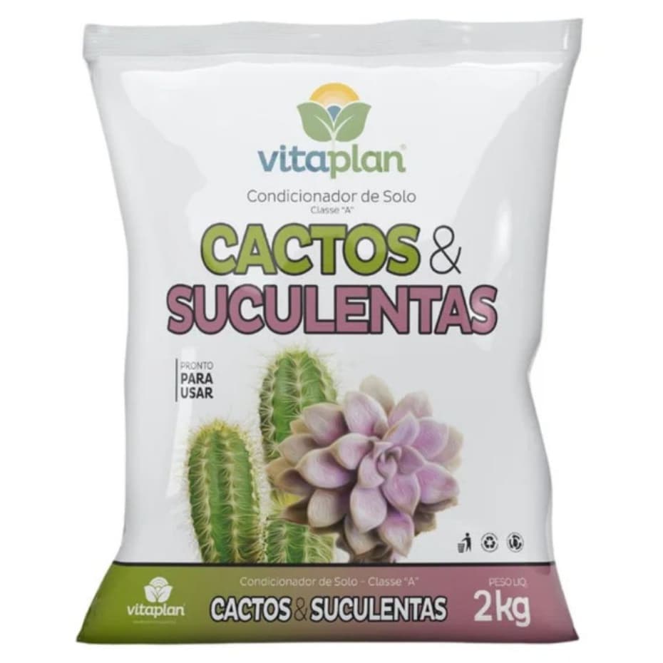 Condicionador De Solo Cactos E Suculentas 2kg - Vitaplan