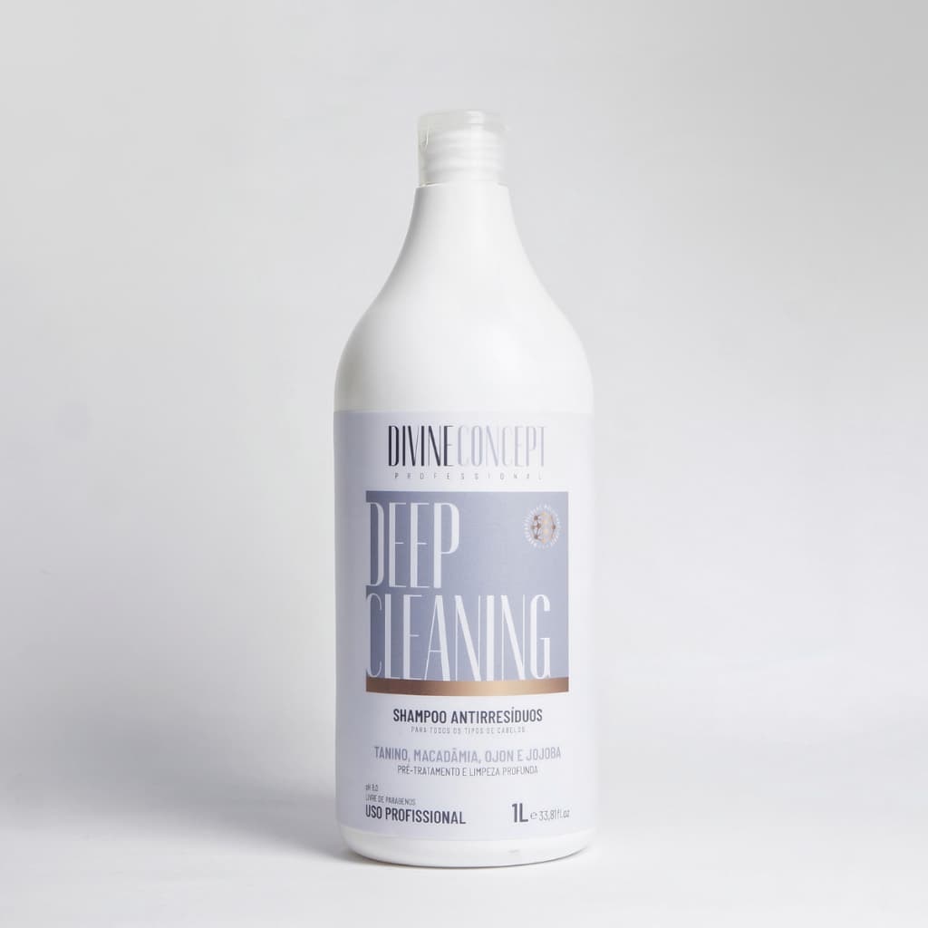 Shampoo Antirresíduos Deep Cleaning Remoção de Resíduos e Oleosidade Profissional