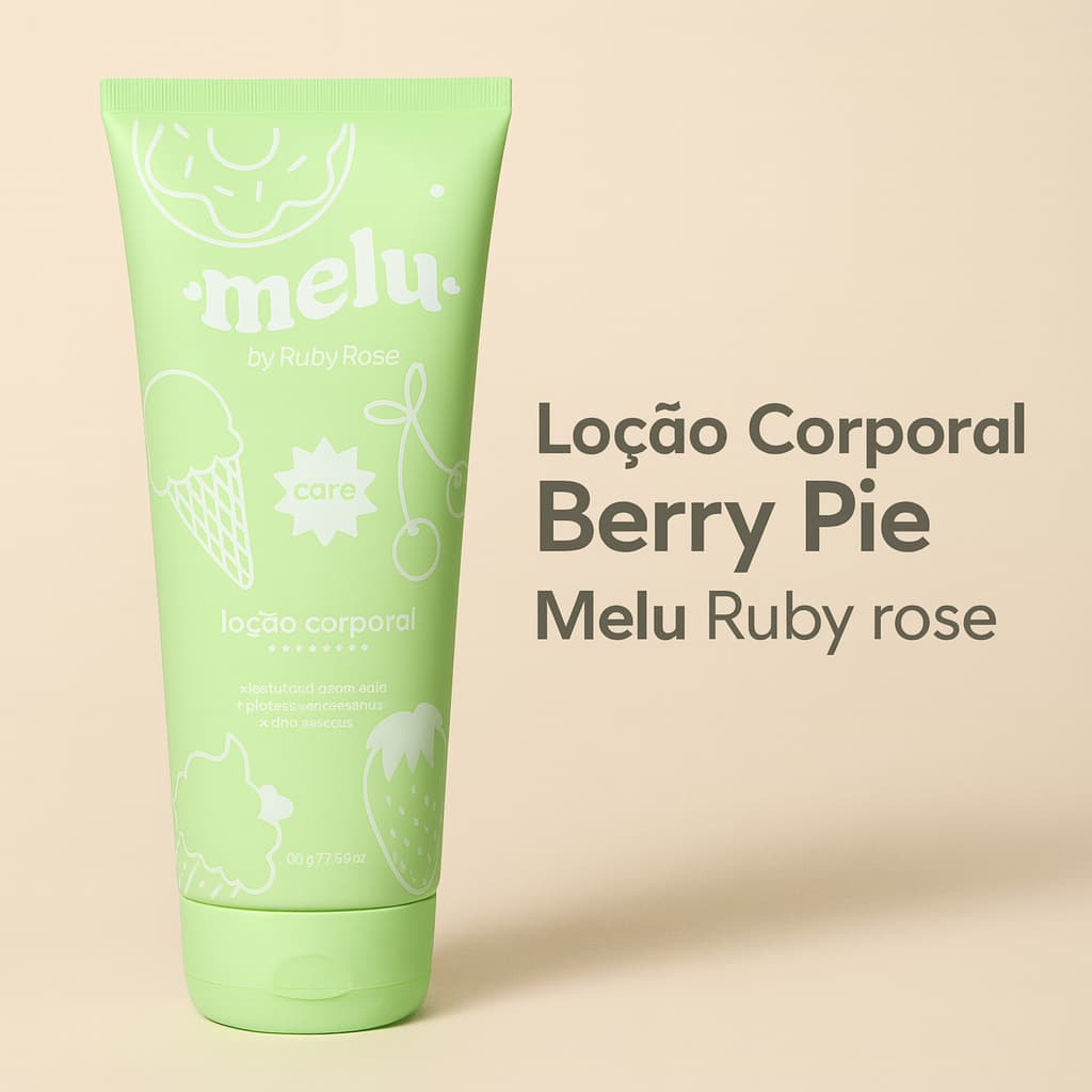 Loção Corporal Berry Pie Melu Ruby rose 200ml