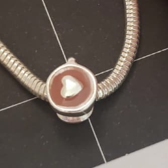 Berloque Xícara de Café com Coração separador
