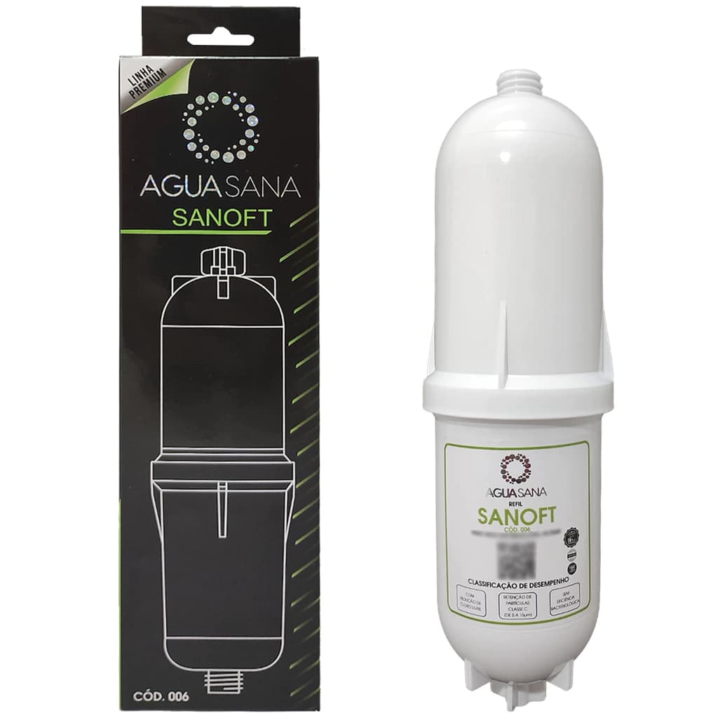 REFIL SANOFT - AGUA SANA COMPATIVEL COM PURIFICADORES SOFT EVEST