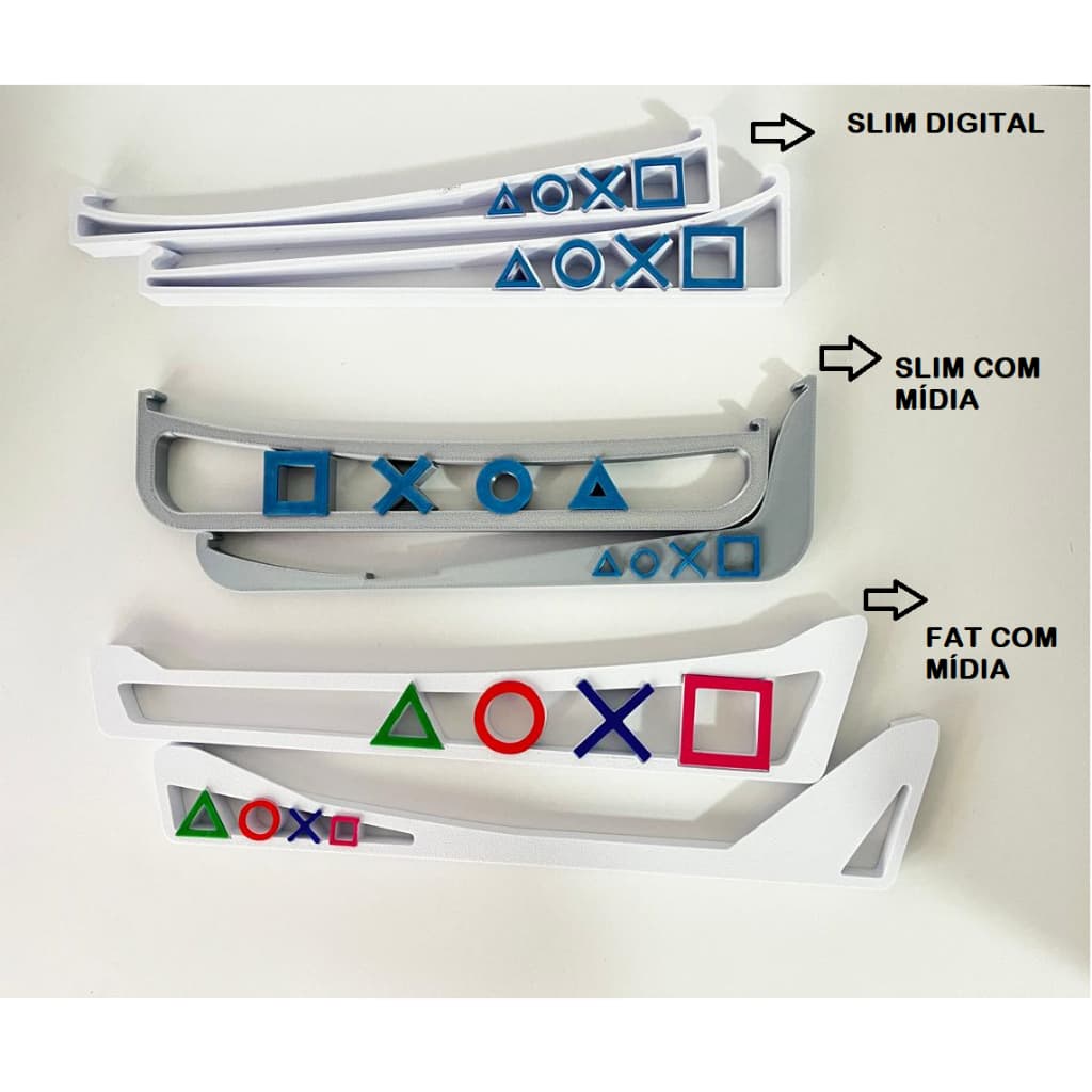Base Horizontal Playstation 5 - Suporte PS5 - Slim com Mídia, Slim Digital, Fat com Mídia, PS5 Pro Promoção
