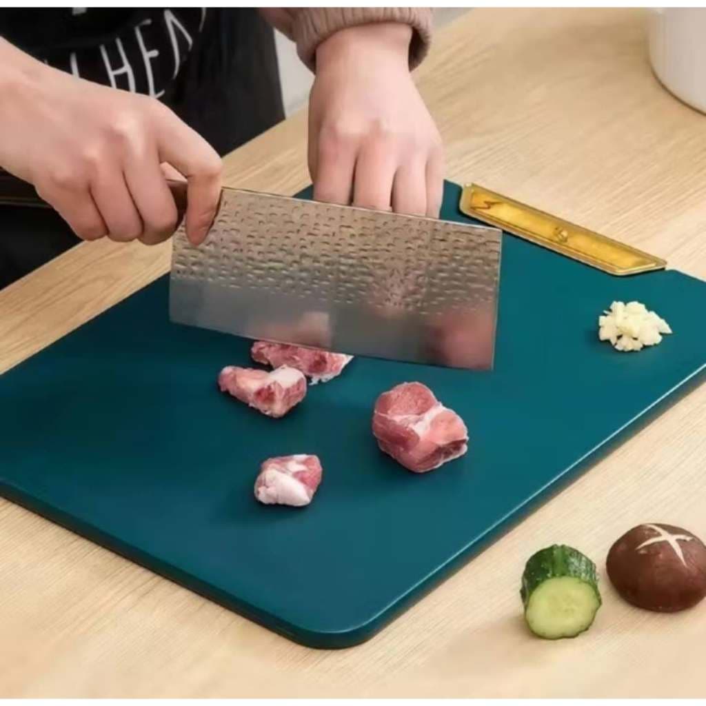Tábua De Corte Antibacteriana À Prova De Mofo 35cm Com Suporte Em Pé Para Cozinha