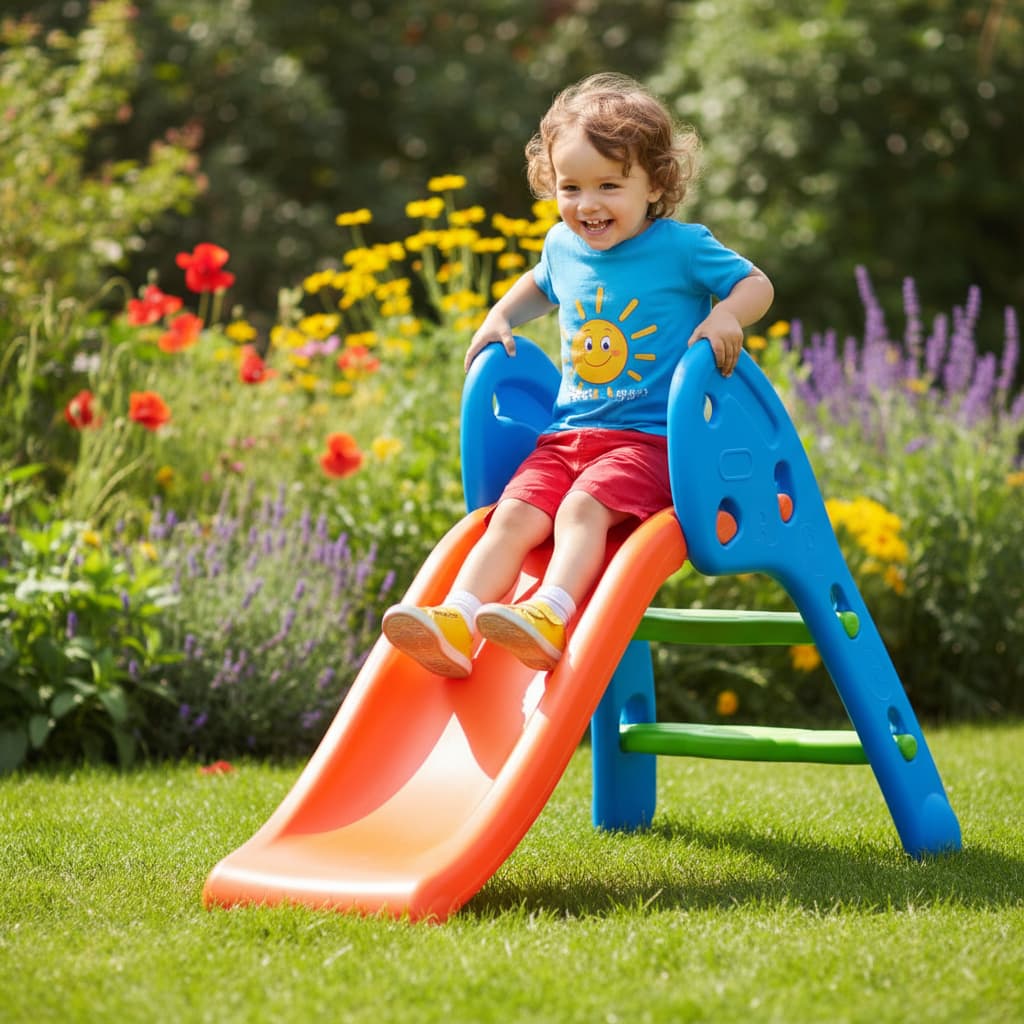 ESCORREGA INFANTIL PLAYGROUND ESCORREGADOR PARA CRIANÇAS 2 DEGRAUS CUTY HOMEPLAY