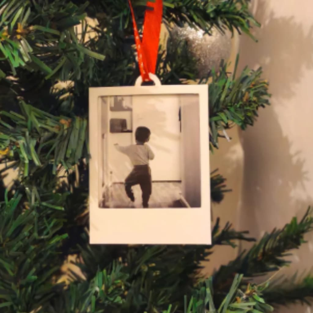 Enfeite Natal Foto Polaroid