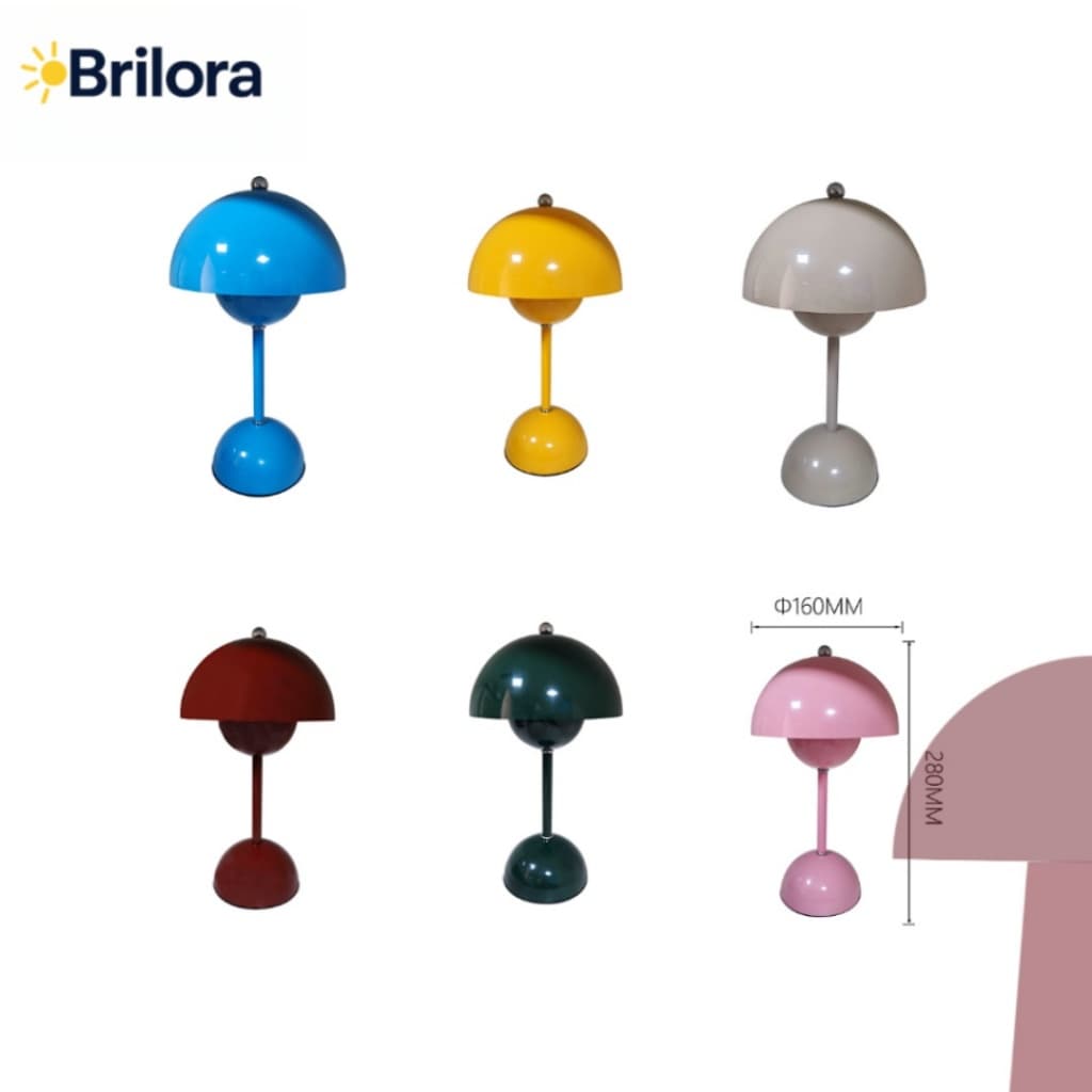 Abajur Cogumelo Colorido Moderno USB LED Luminária Decorativa para Quarto e Sala