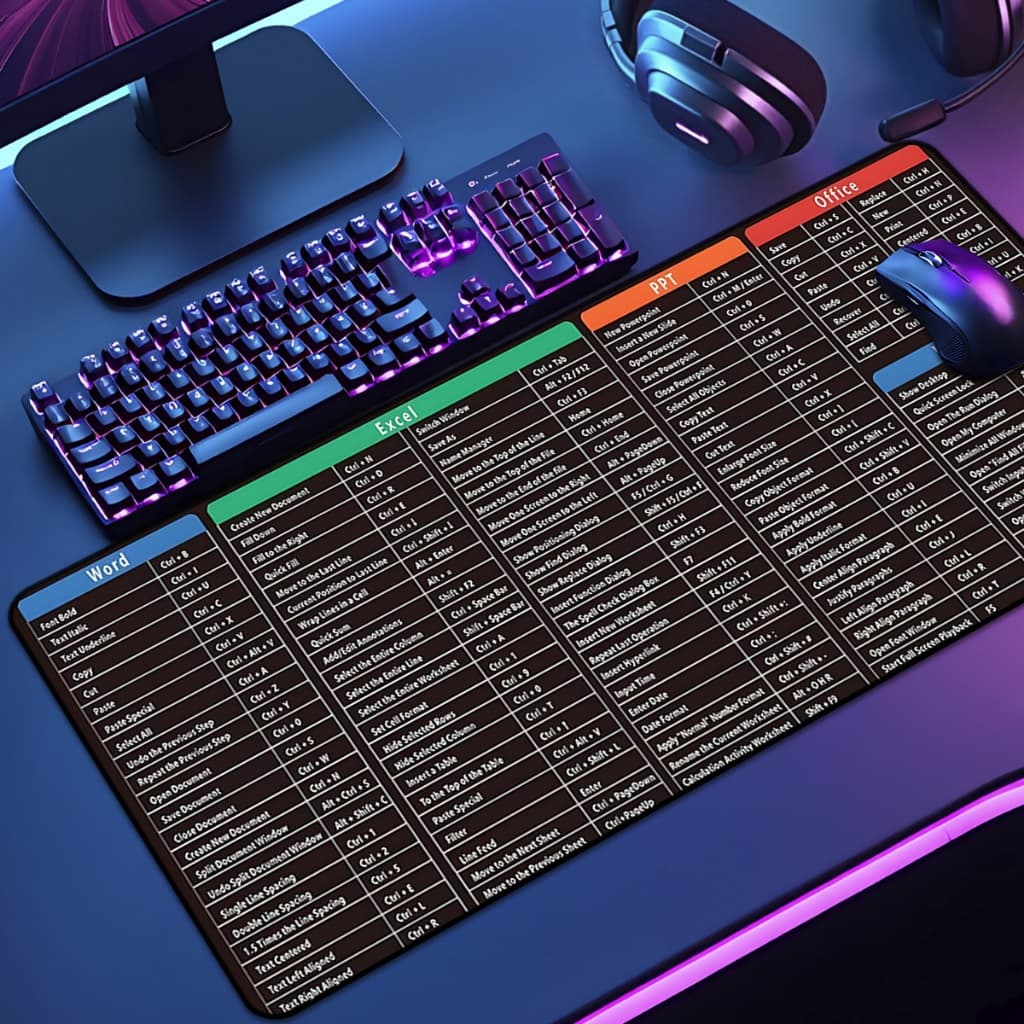 Mouse Pad Grande  ZSoftwares  65x30 70x35 80x35 90x40 90x50 120x60 Antiderrapante Borda Costurada