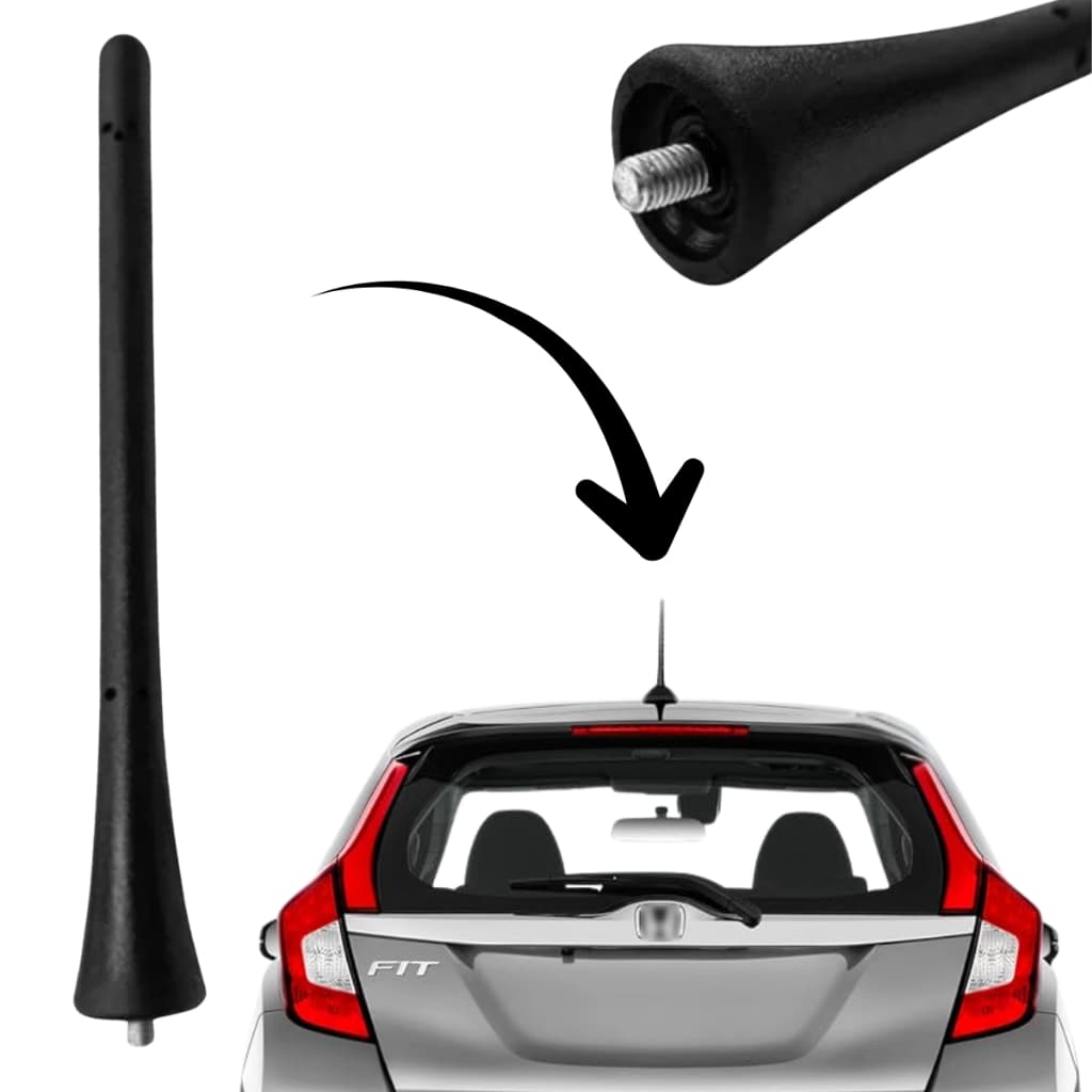 Haste Antena Traseira do Teto Honda FIT Todos anos Durável Resistente fácil instalação